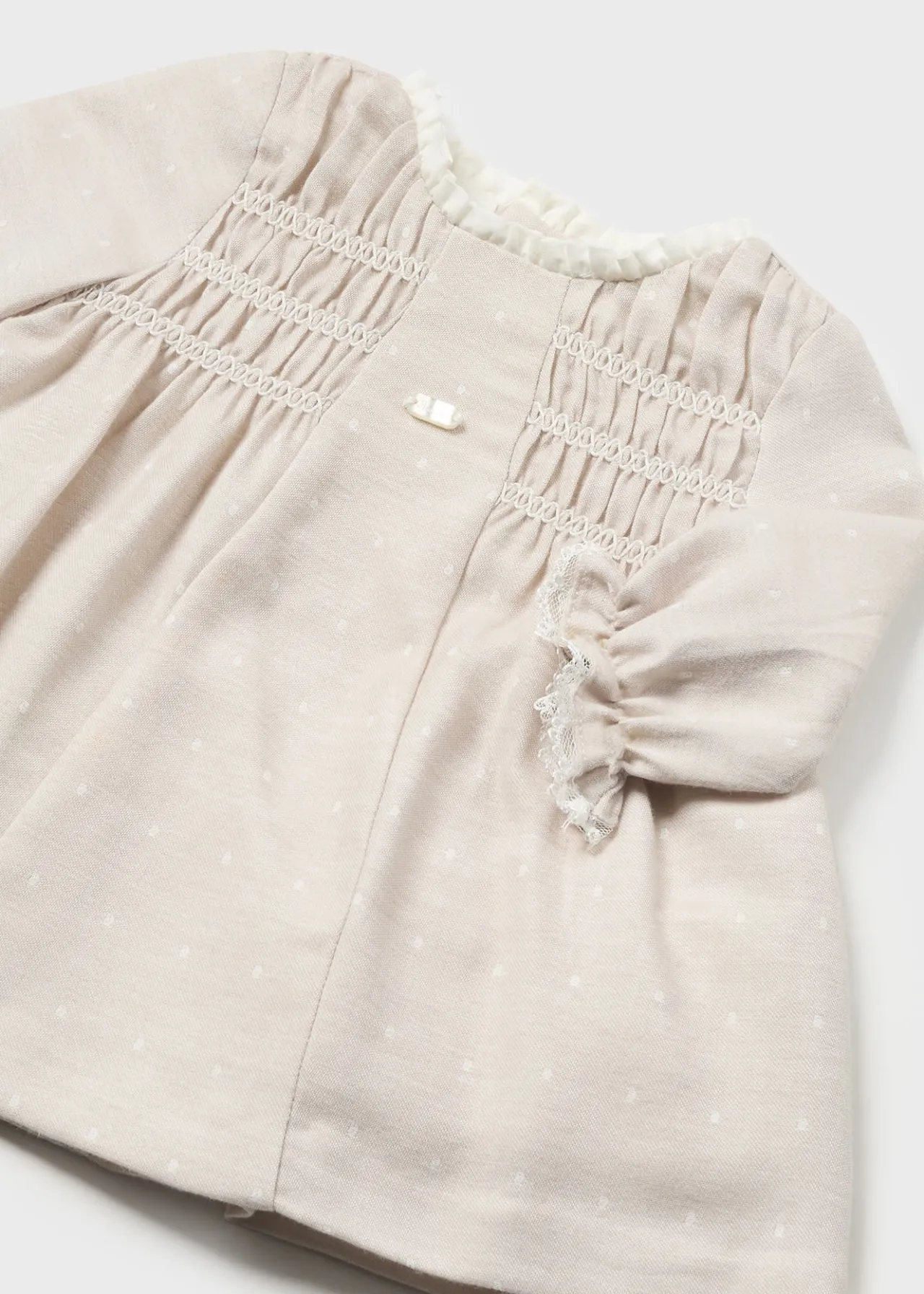 Mayoral Newborn Girl Smocked Dress