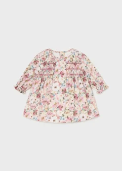 Mayoral Newborn Girl Smocked Dress