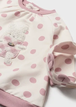 Mayoral Newborn Girl Sweater Dress with Headband