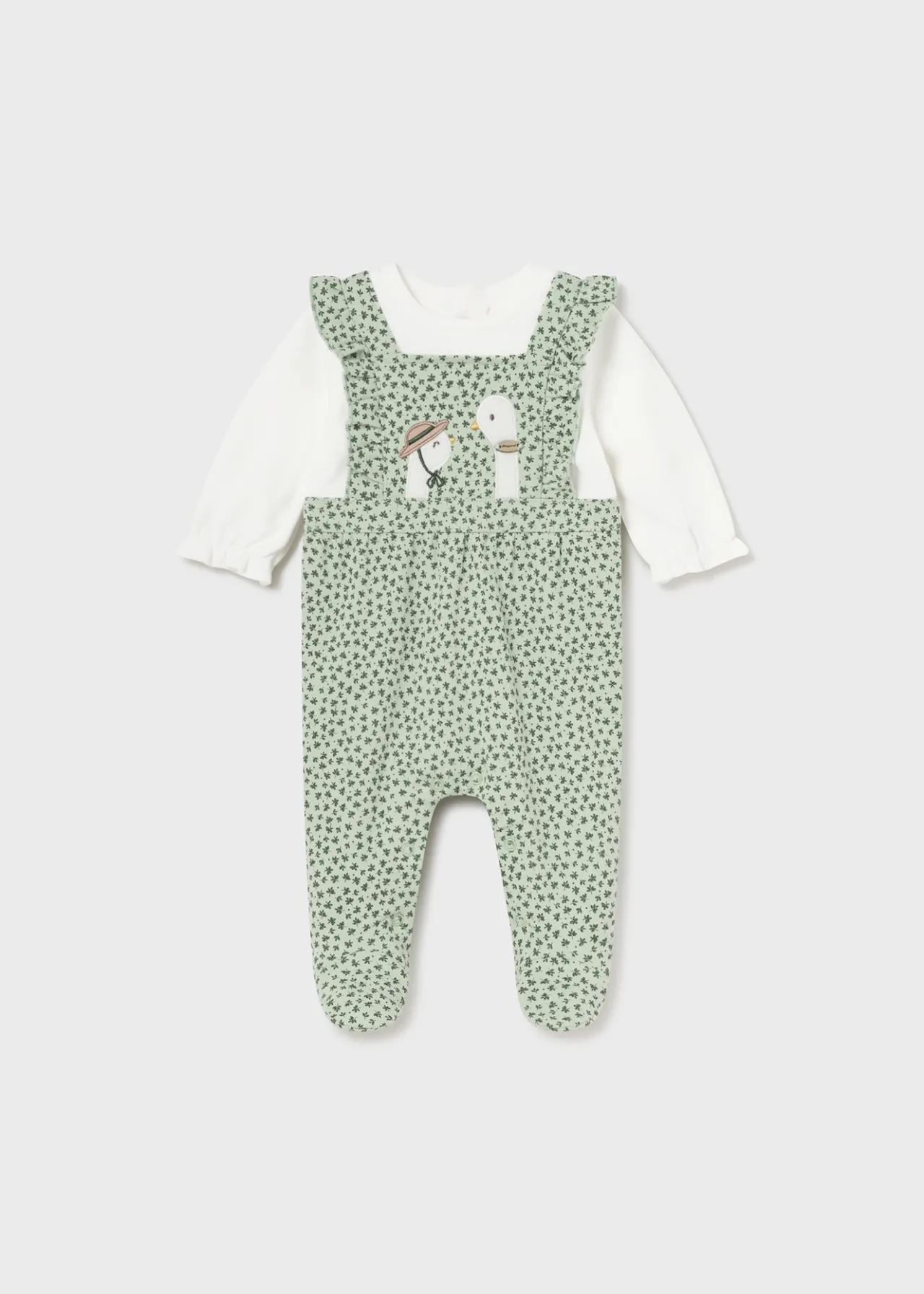 Mayoral Newborn Goose Print One-Piece