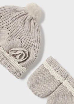 Mayoral Newborn Hat and Mittens Set