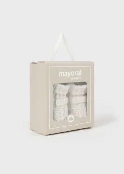 Mayoral Newborn Knit Booties