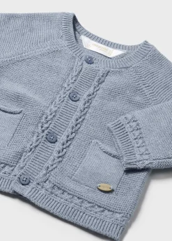 BOY Mayoral Newborn Knit Cardigan
