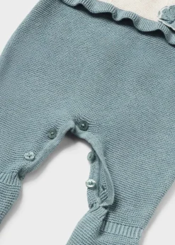 Mayoral Newborn Knit Flower One-Piece