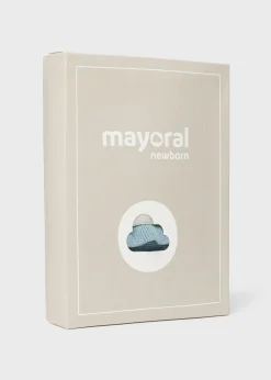 Mayoral Newborn Knit Flower One-Piece