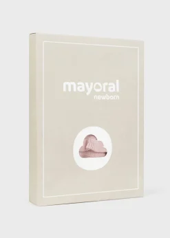 Mayoral Newborn Knit Flower One-Piece