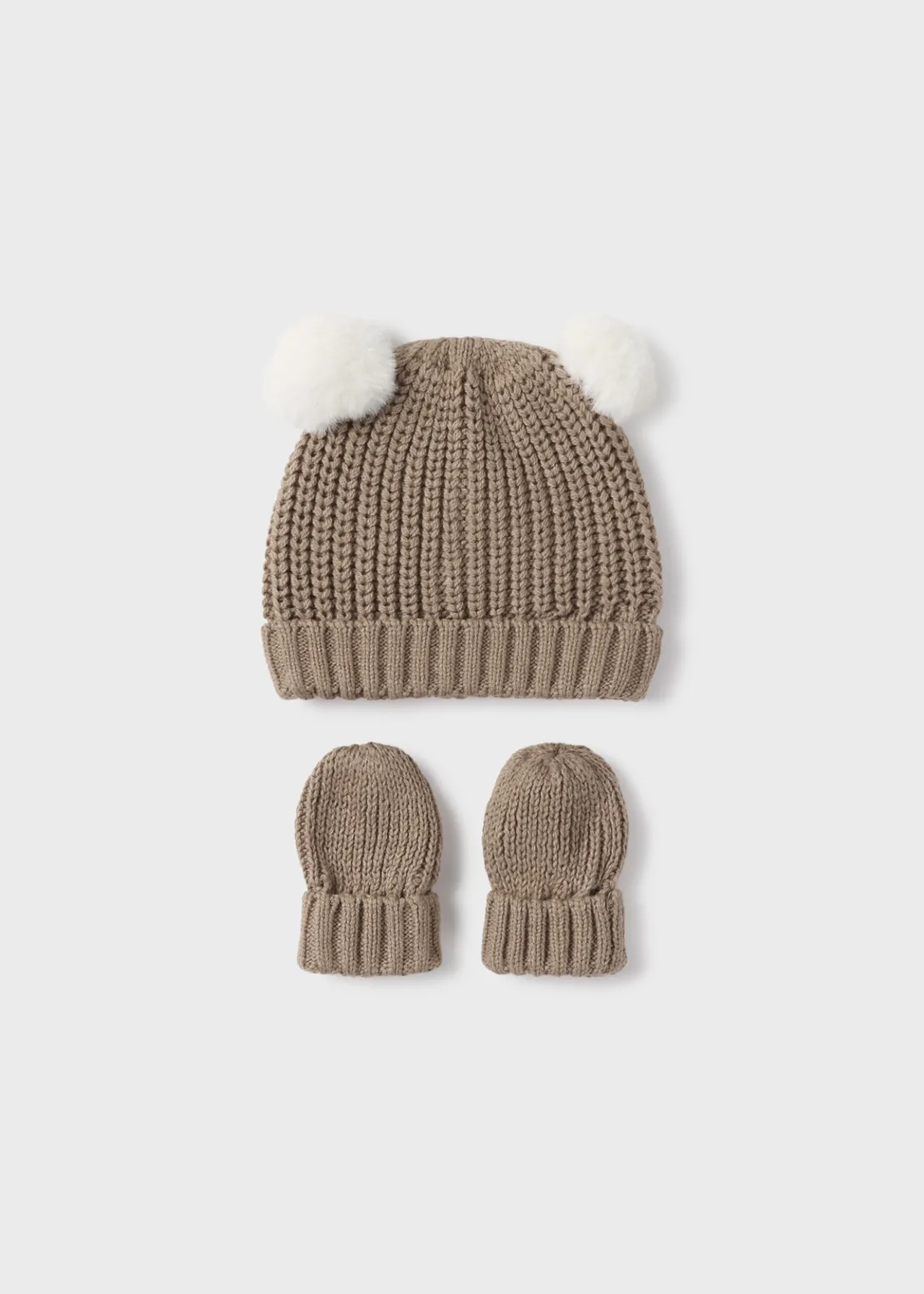BOY Mayoral Newborn Knit Hat and Mittens Set