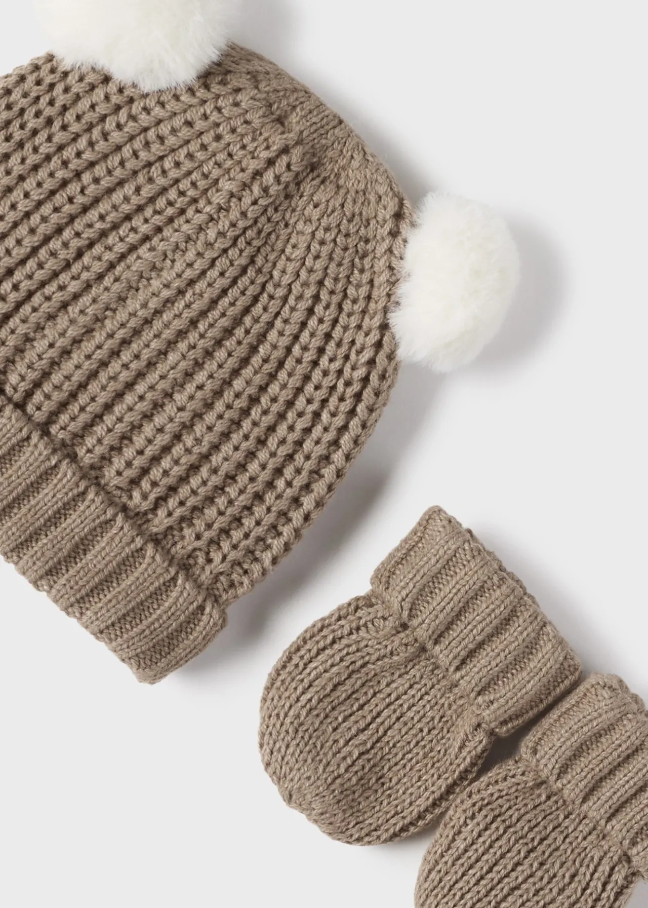 BOY Mayoral Newborn Knit Hat and Mittens Set