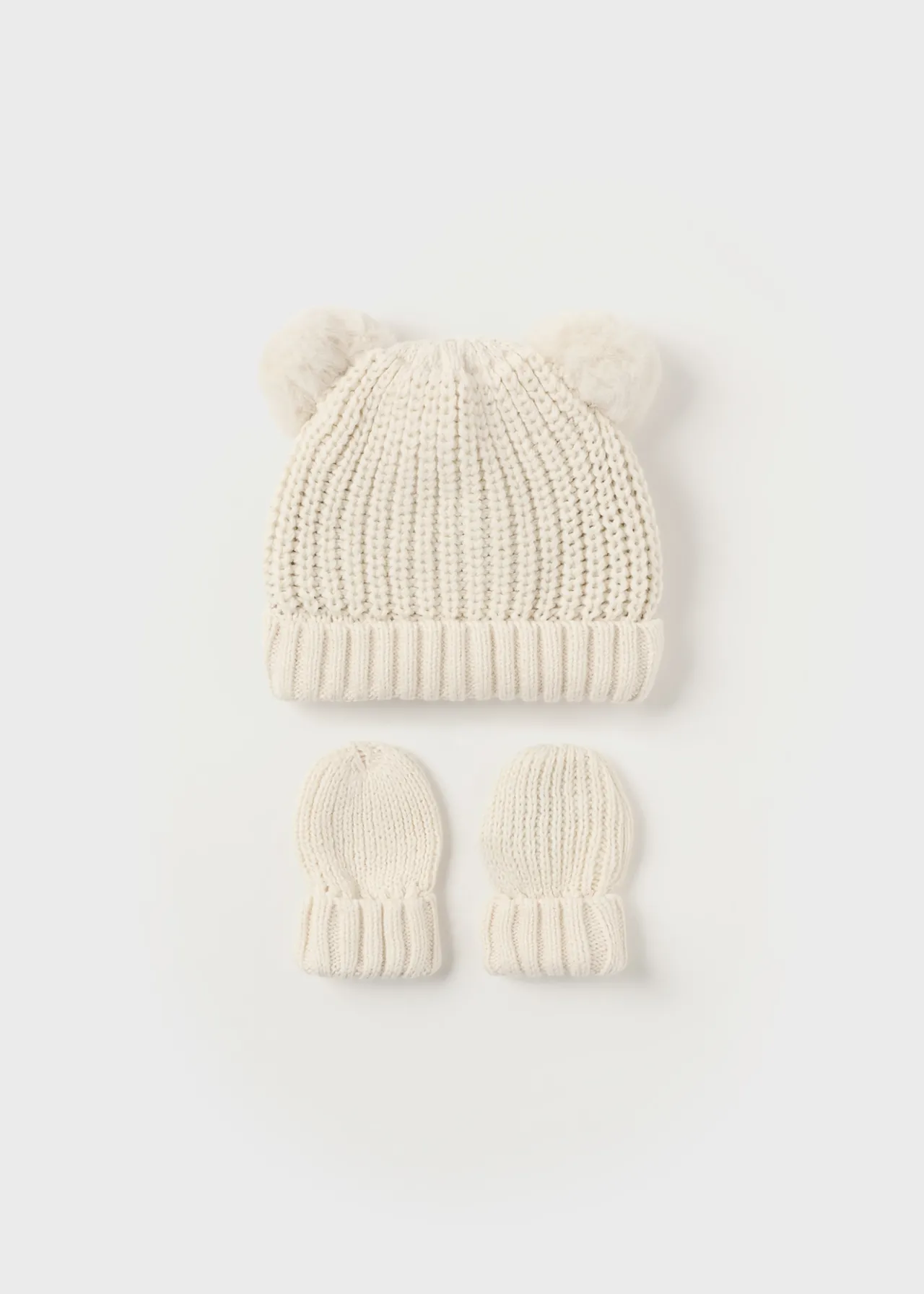 BOY Mayoral Newborn Knit Hat and Mittens Set
