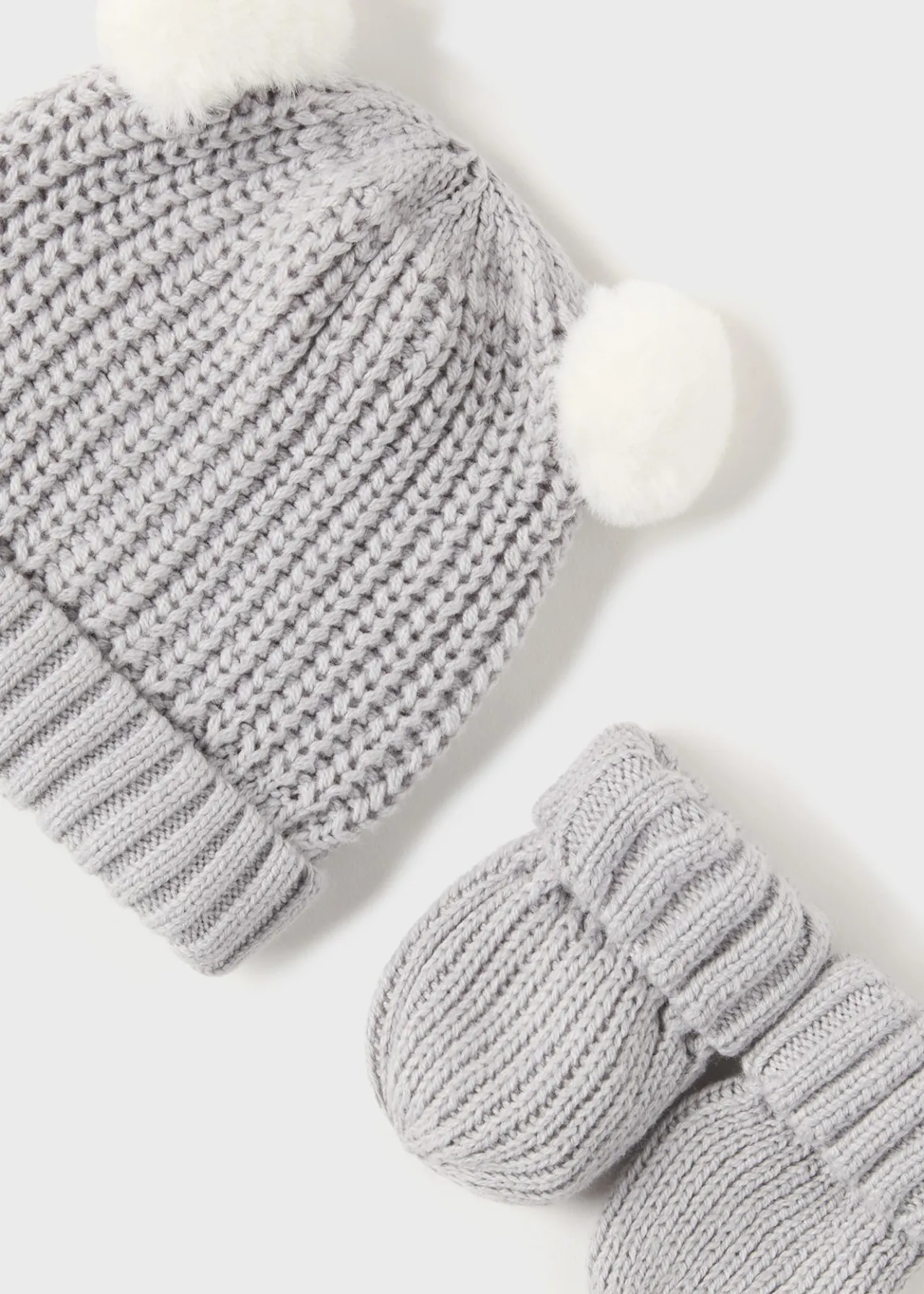 BOY Mayoral Newborn Knit Hat and Mittens Set