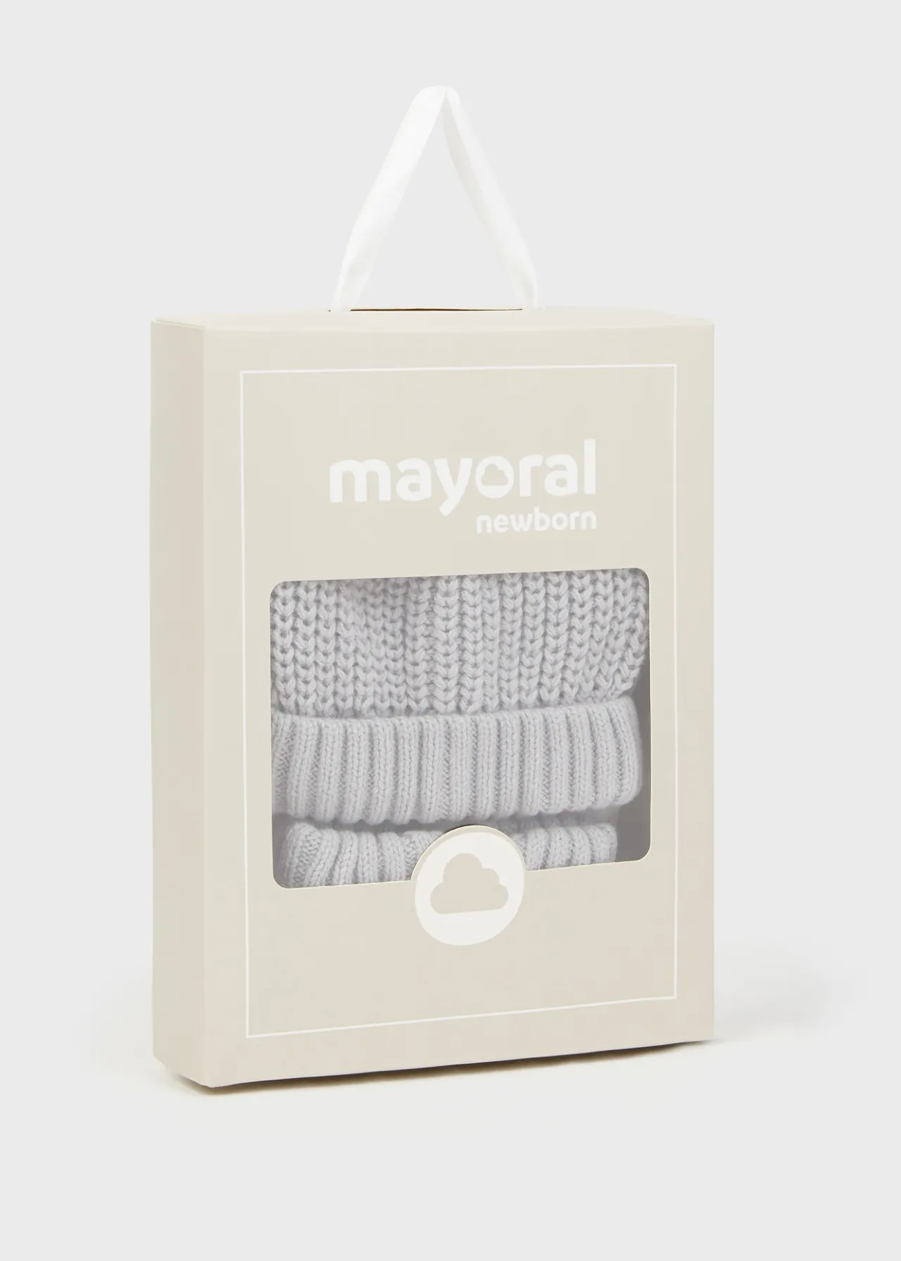 BOY Mayoral Newborn Knit Hat and Mittens Set