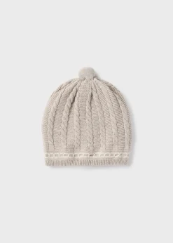 BOY Mayoral Newborn Knit Hat Set