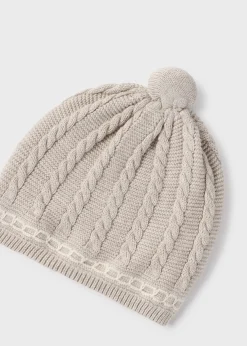 BOY Mayoral Newborn Knit Hat Set