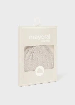 BOY Mayoral Newborn Knit Hat Set