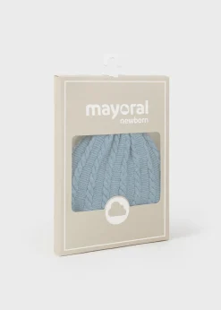 BOY Mayoral Newborn Knit Hat Set