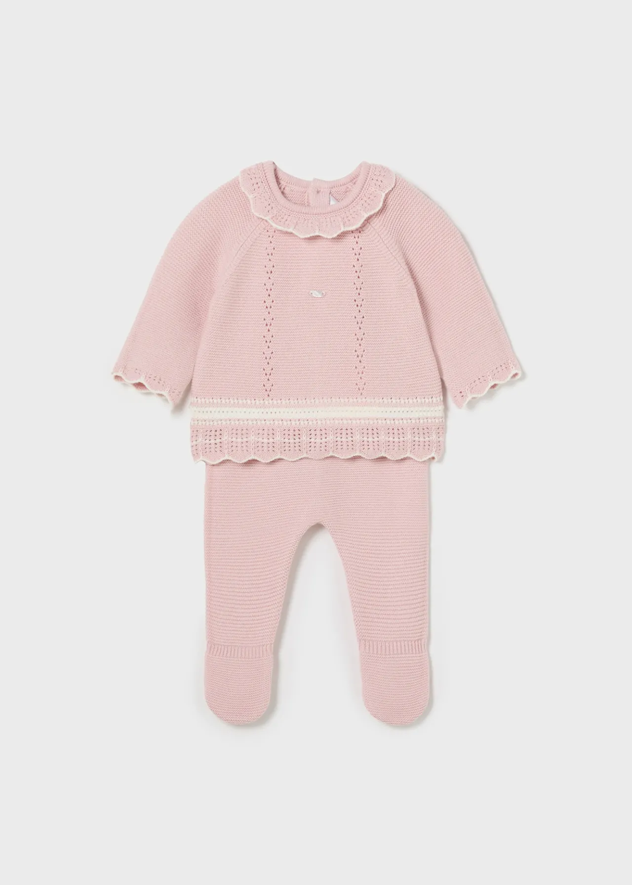 Mayoral Newborn Knit Sweater and Footed Pant Set