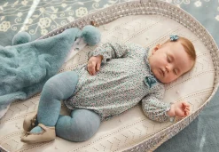 Mayoral Newborn Leggings and Floral Romper Set