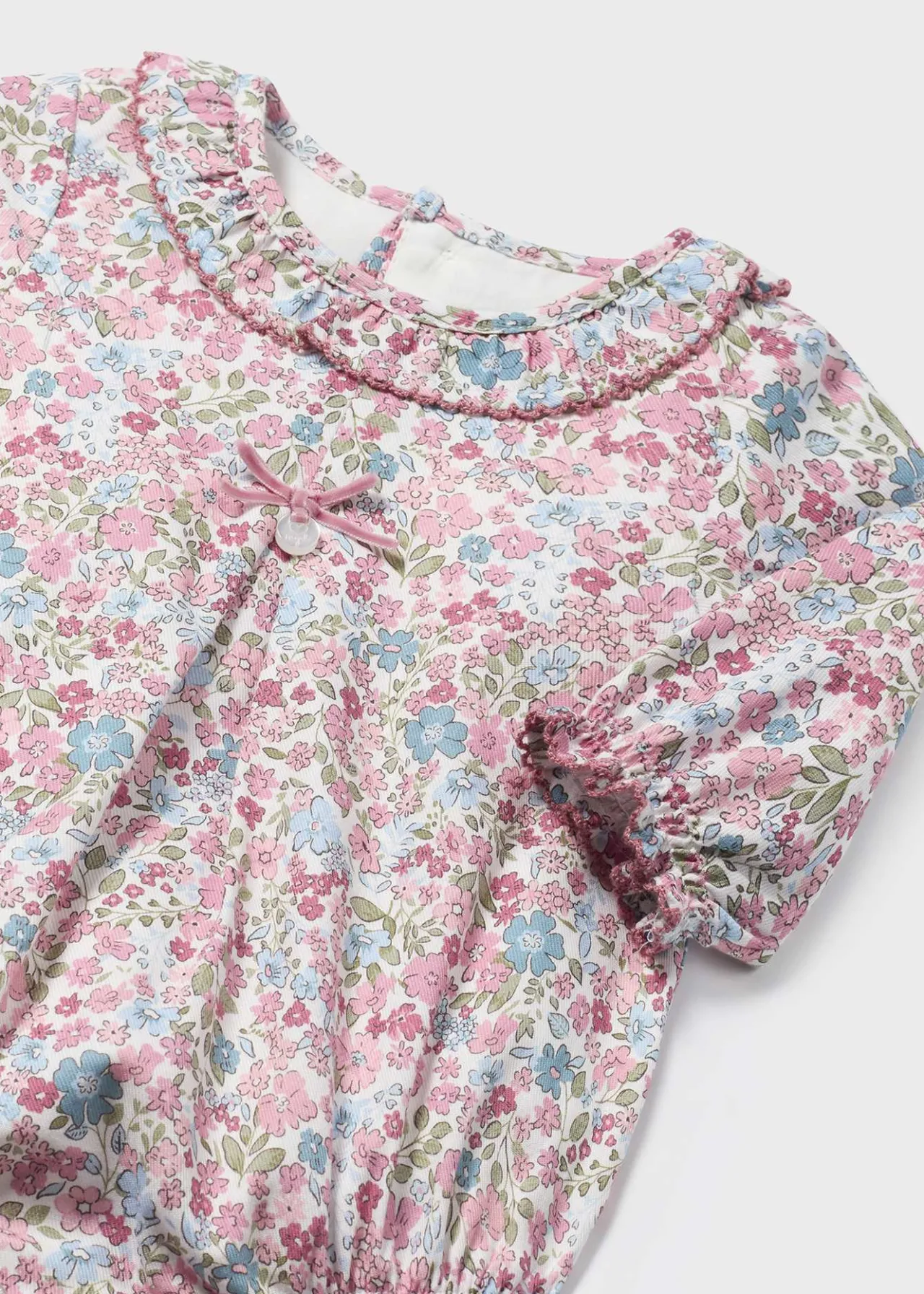 Mayoral Newborn Leggings and Floral Romper Set