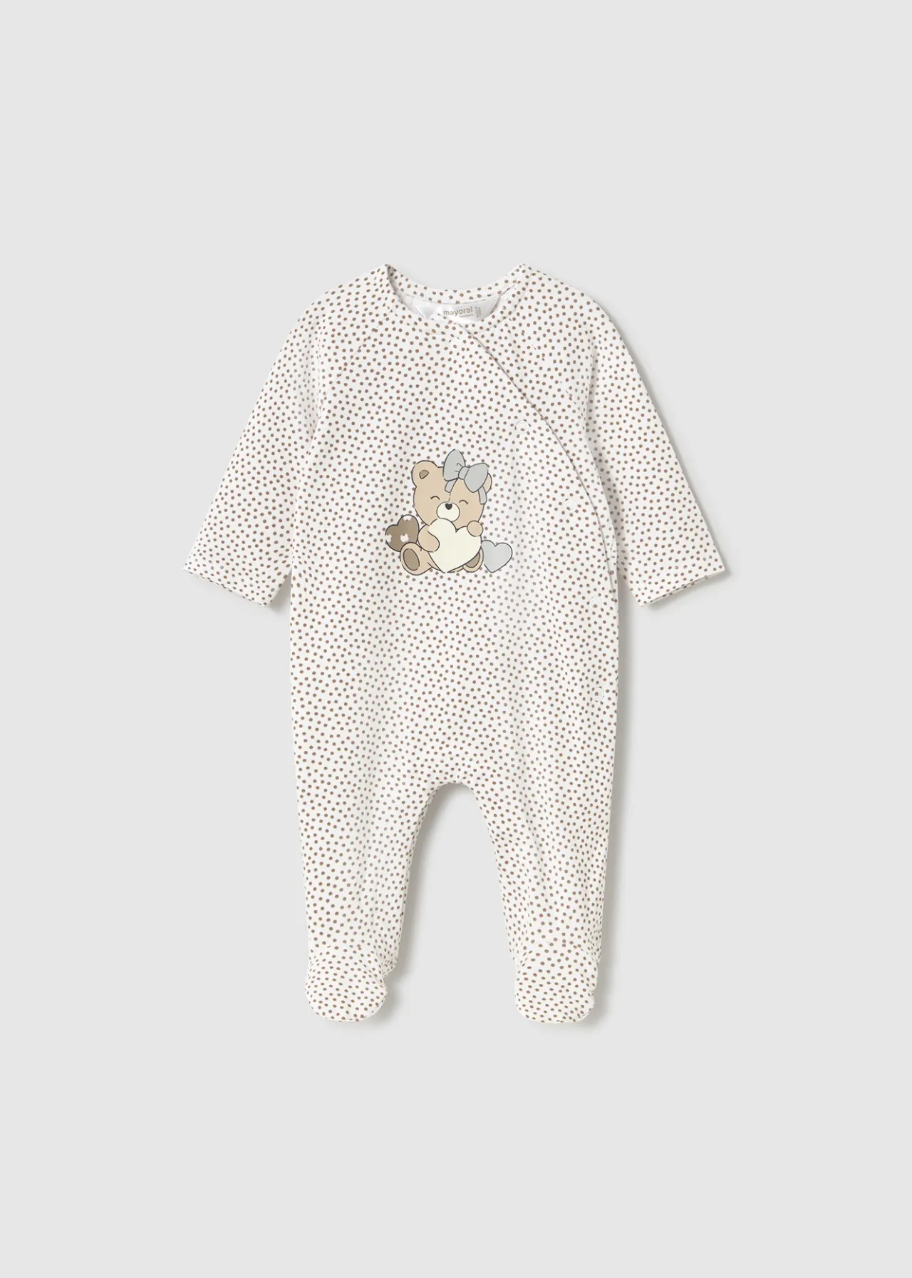 Mayoral Newborn One-Piece with Bear