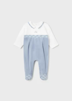 BOY Mayoral Newborn One-Piece with Collar