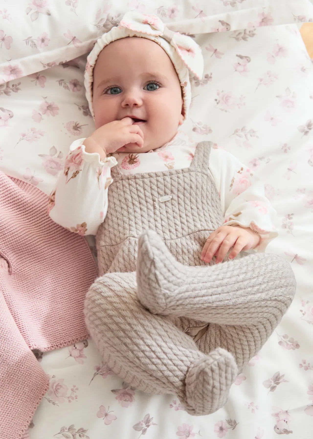 Mayoral Newborn One-Piece with Headband
