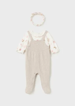 Mayoral Newborn One-Piece with Headband