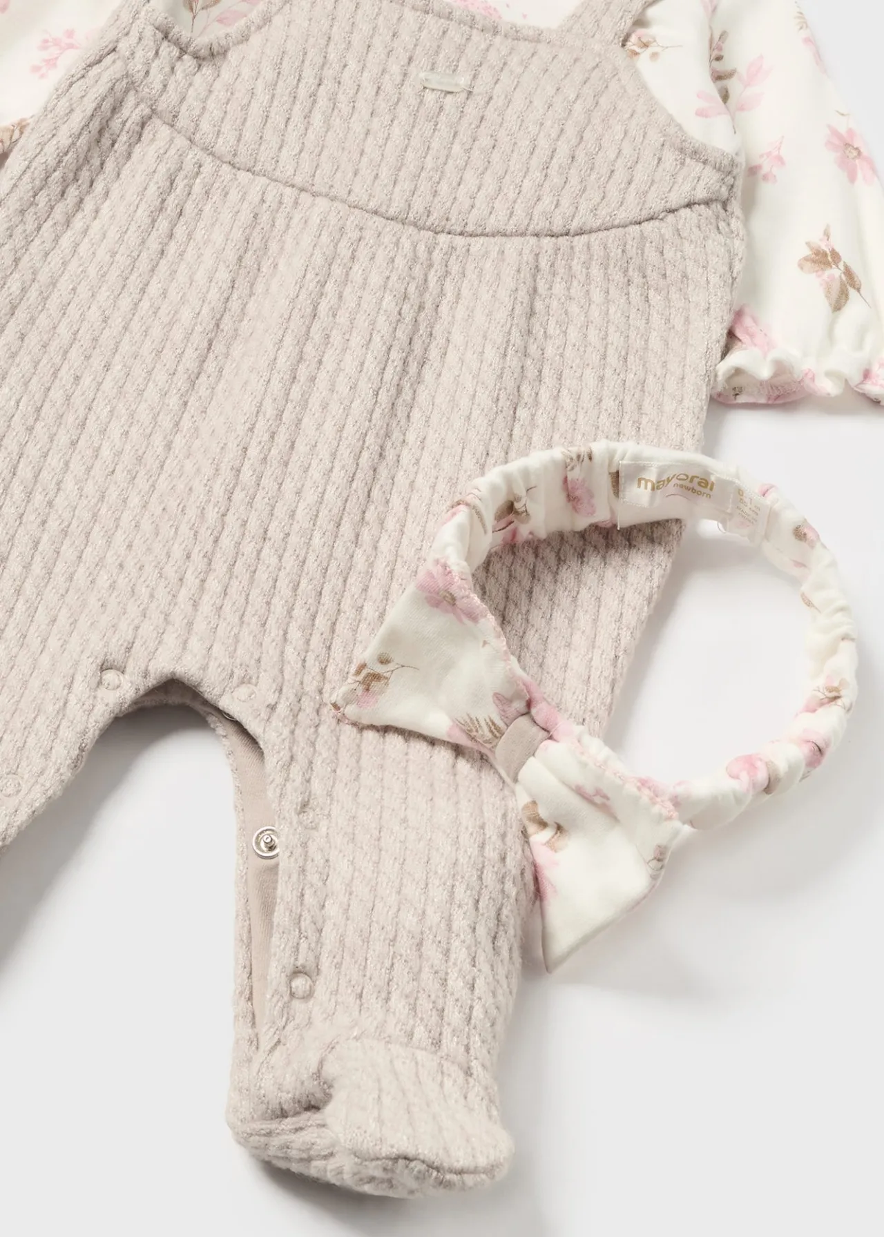 Mayoral Newborn One-Piece with Headband