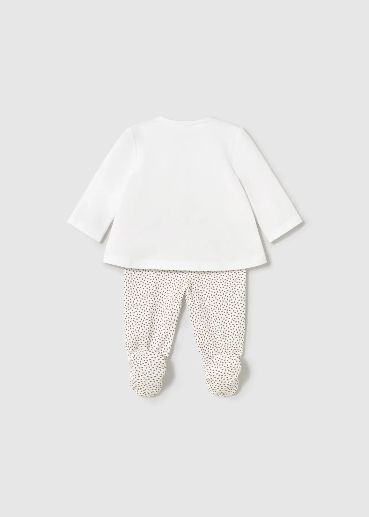 Mayoral Newborn Pants and Long Sleeve Print T-Shirt Set