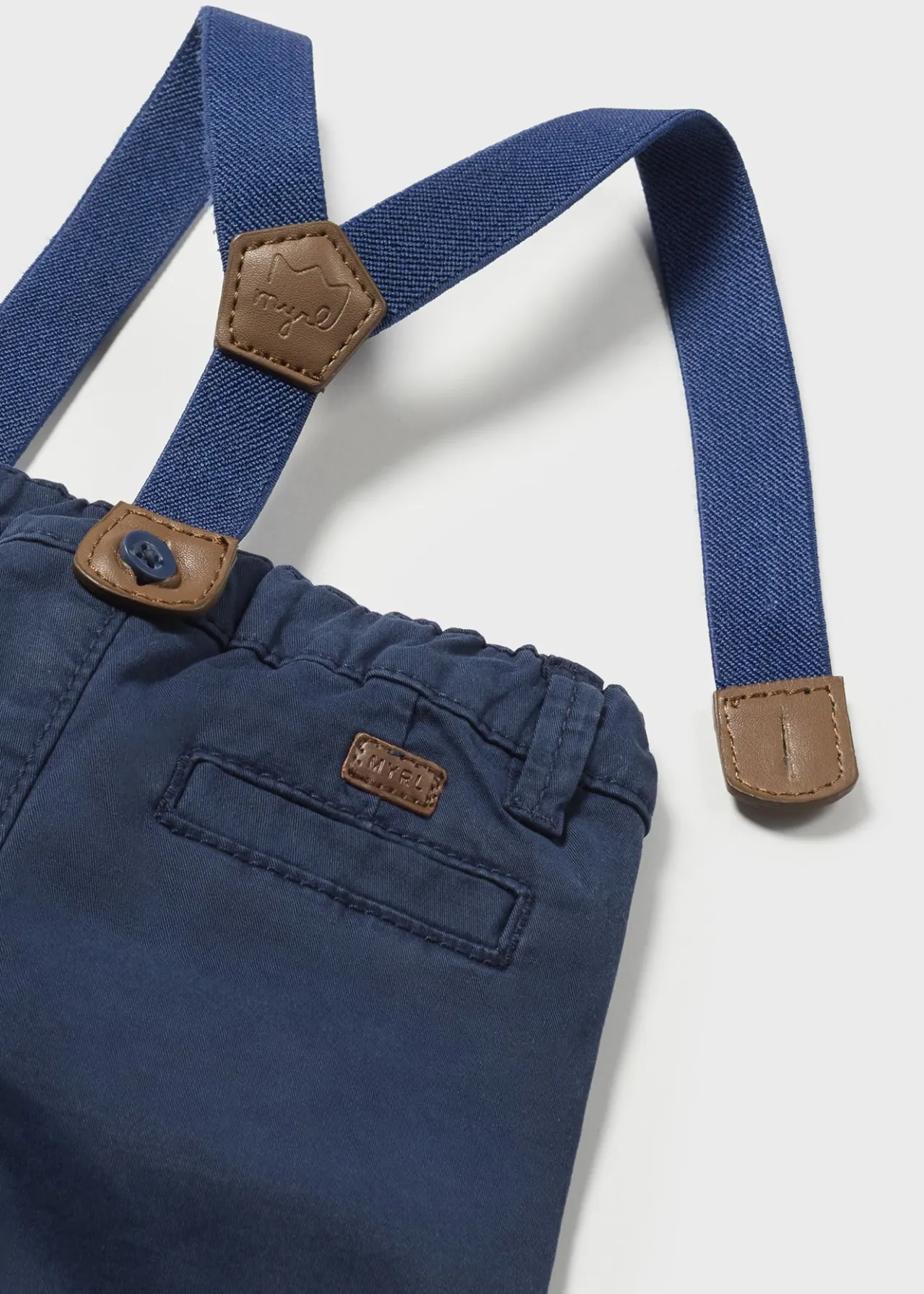 BOY Mayoral Newborn Pants with Suspenders