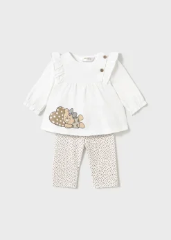 Mayoral Newborn 4-Piece Set with Long Sleeve T-Shirts