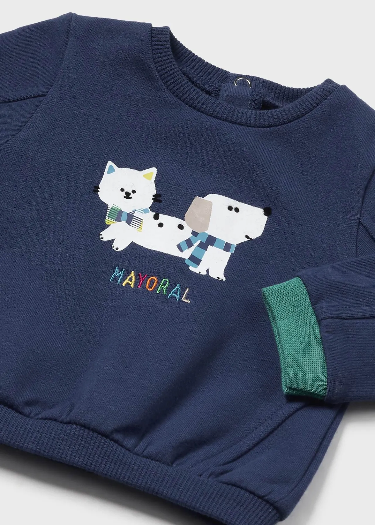 BOY Mayoral Newborn Print Sweatshirt