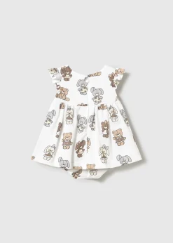 Mayoral Newborn Printed Dress with Bloomers