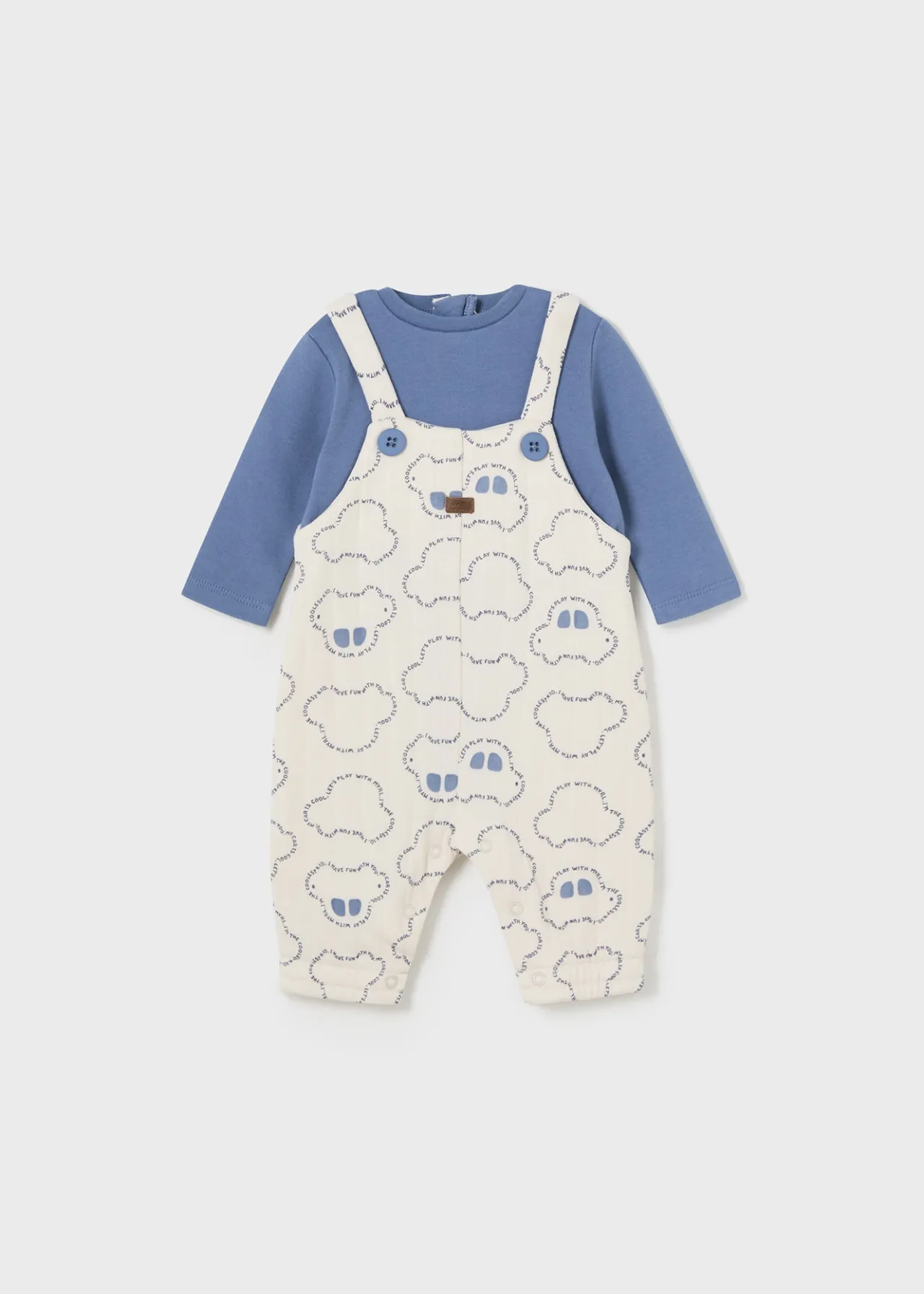 BOY Mayoral Newborn Quilted One-Piece