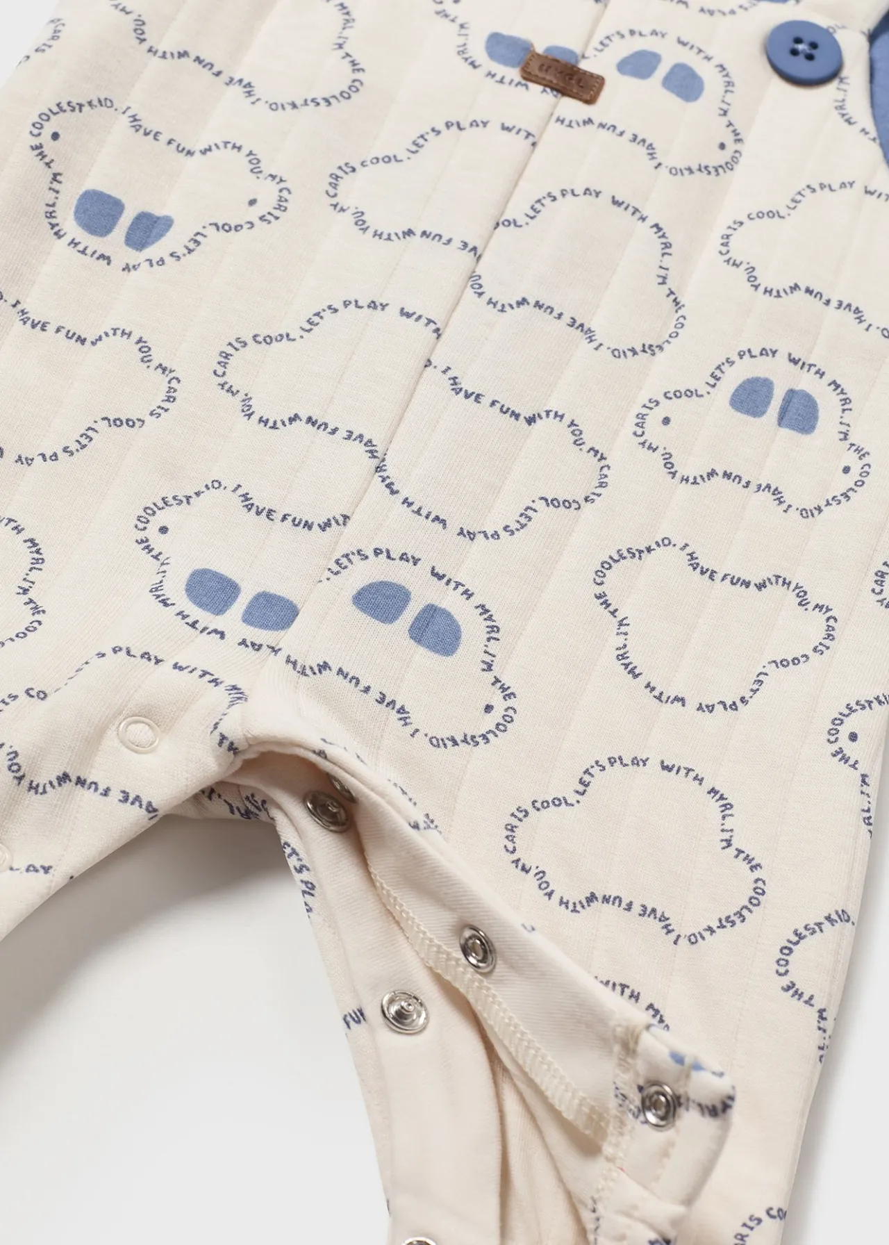 BOY Mayoral Newborn Quilted One-Piece