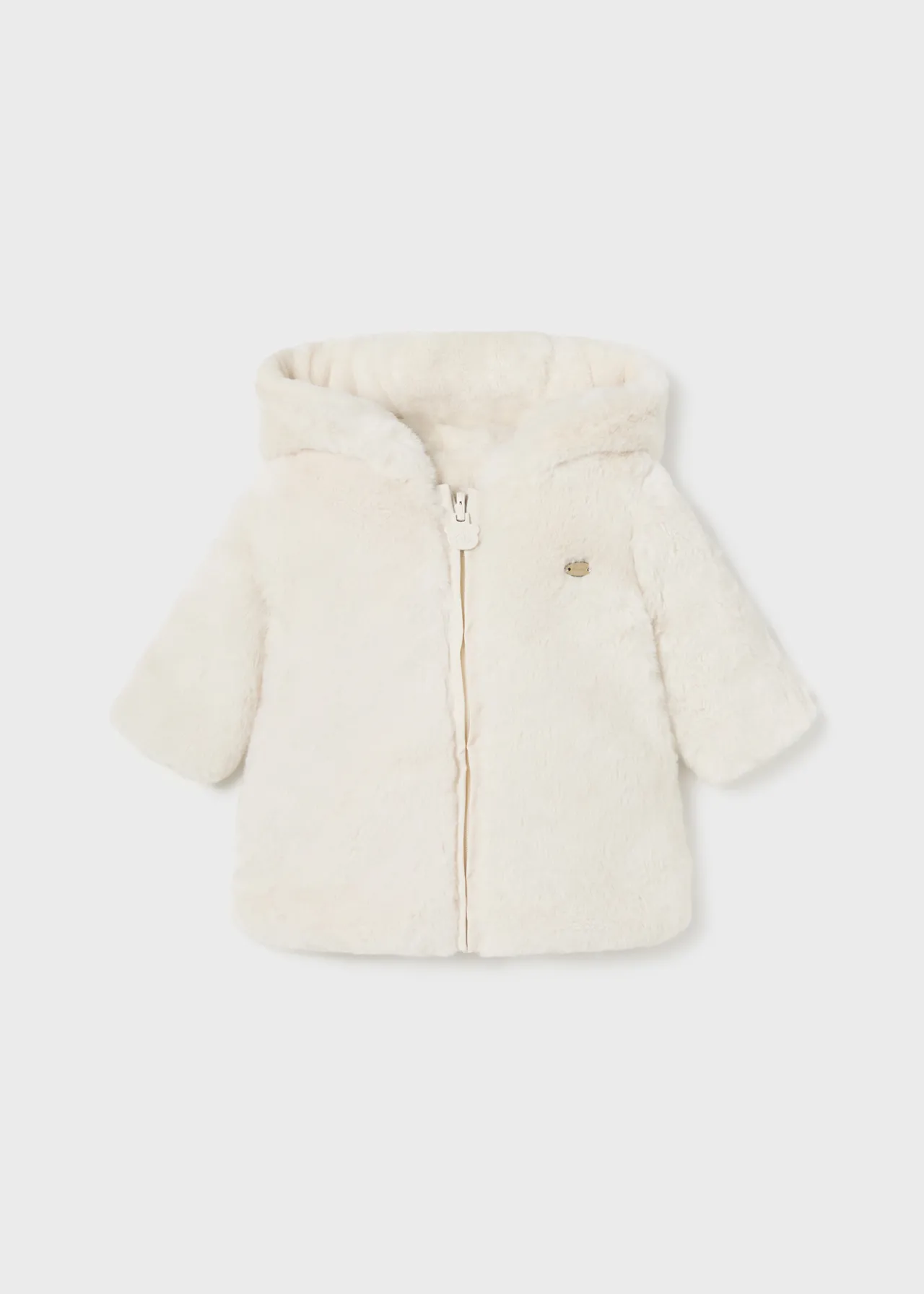 BOY Mayoral Newborn Reversible Faux Fur Coat