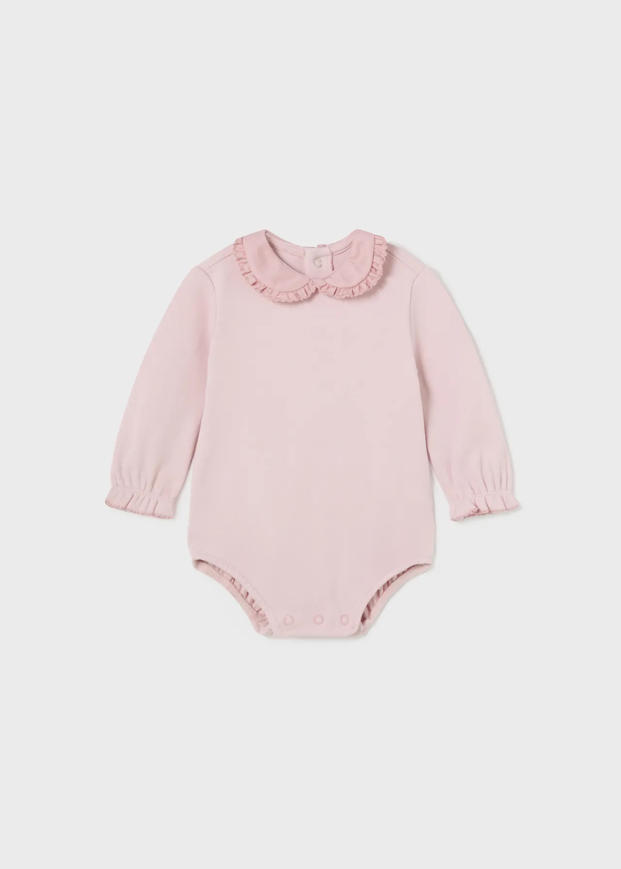Mayoral Newborn Ruffle Collar Bodysuit