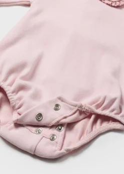 Mayoral Newborn Ruffle Collar Bodysuit