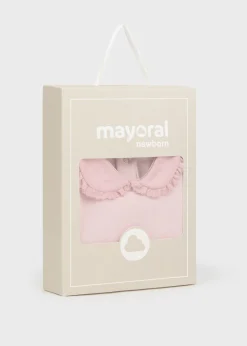 Mayoral Newborn Ruffle Collar Bodysuit
