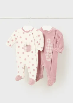 Mayoral Newborn Set of 2 Animal One-Piece