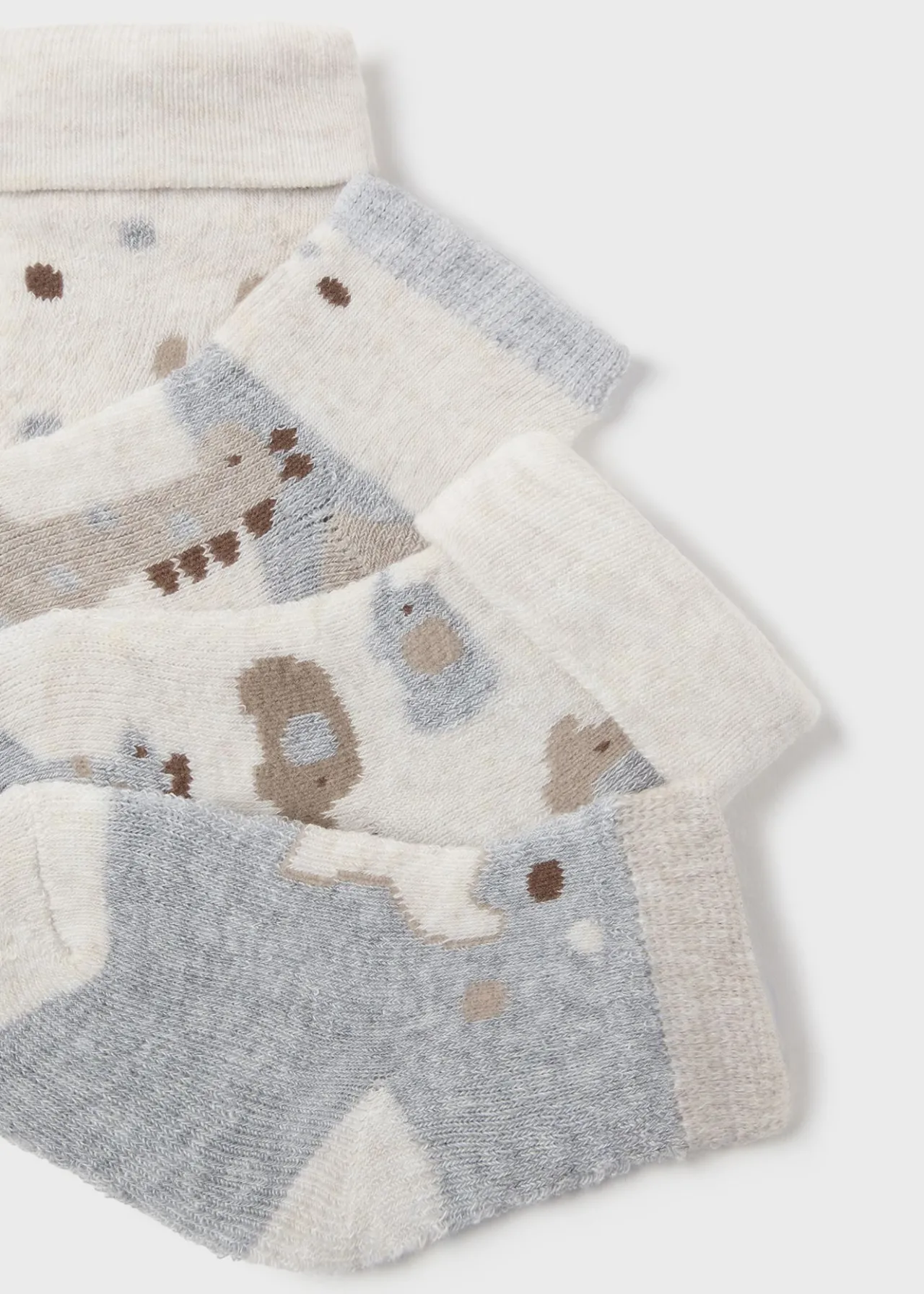 BOY Mayoral Newborn Set of 4 Animal Socks