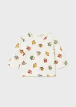 BOY Mayoral Newborn Set of 2 Print T-Shirts