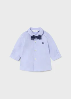 BOY Mayoral Newborn Shirt with Bow Tie