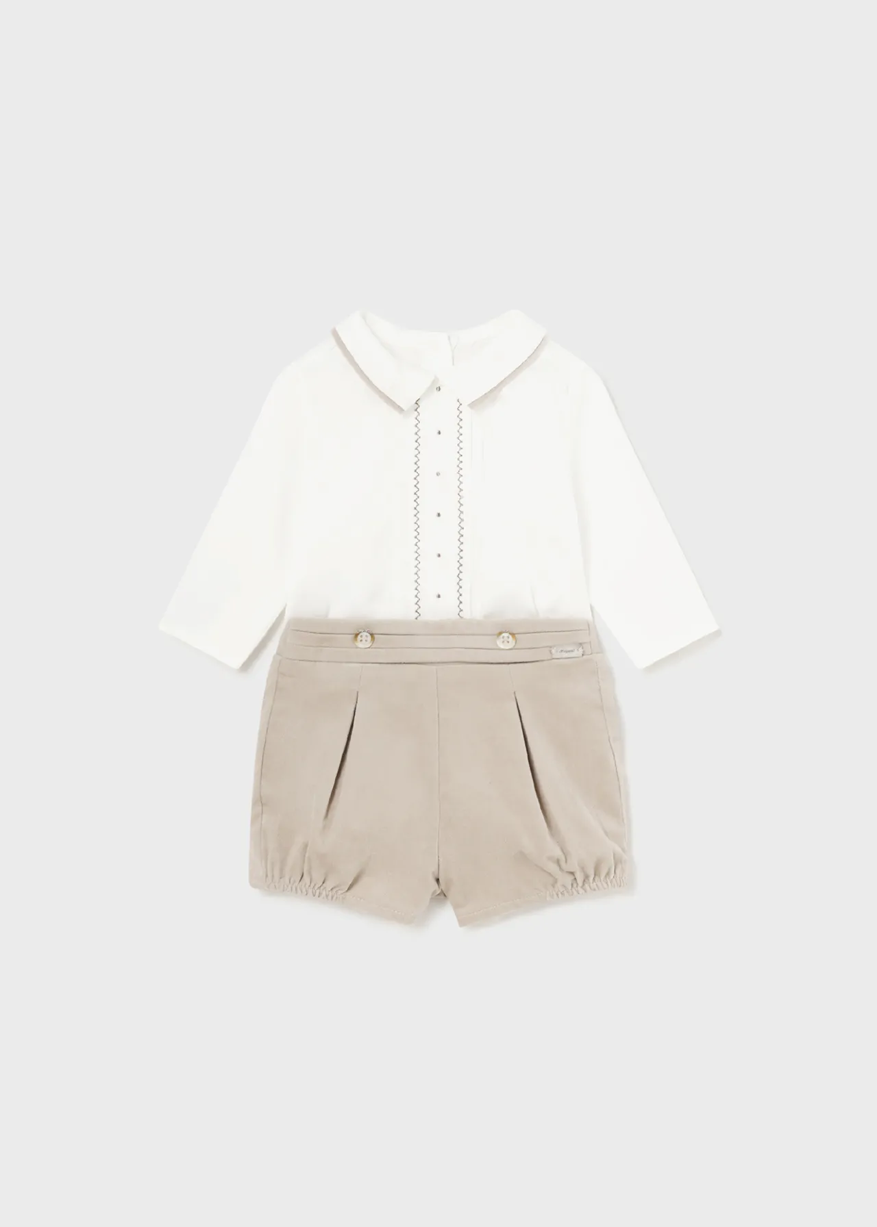 BOY Mayoral Newborn Shorts and Shirt Set