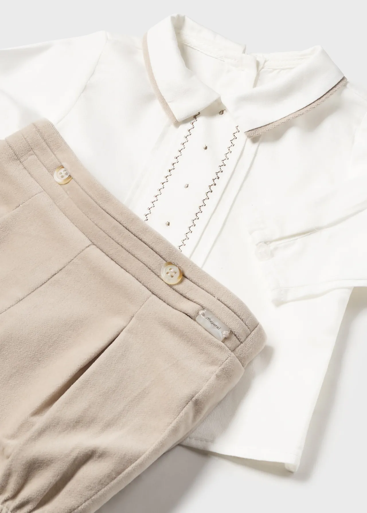 BOY Mayoral Newborn Shorts and Shirt Set