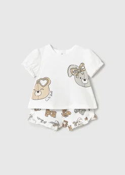 Mayoral Newborn Shorts and T-Shirt Set