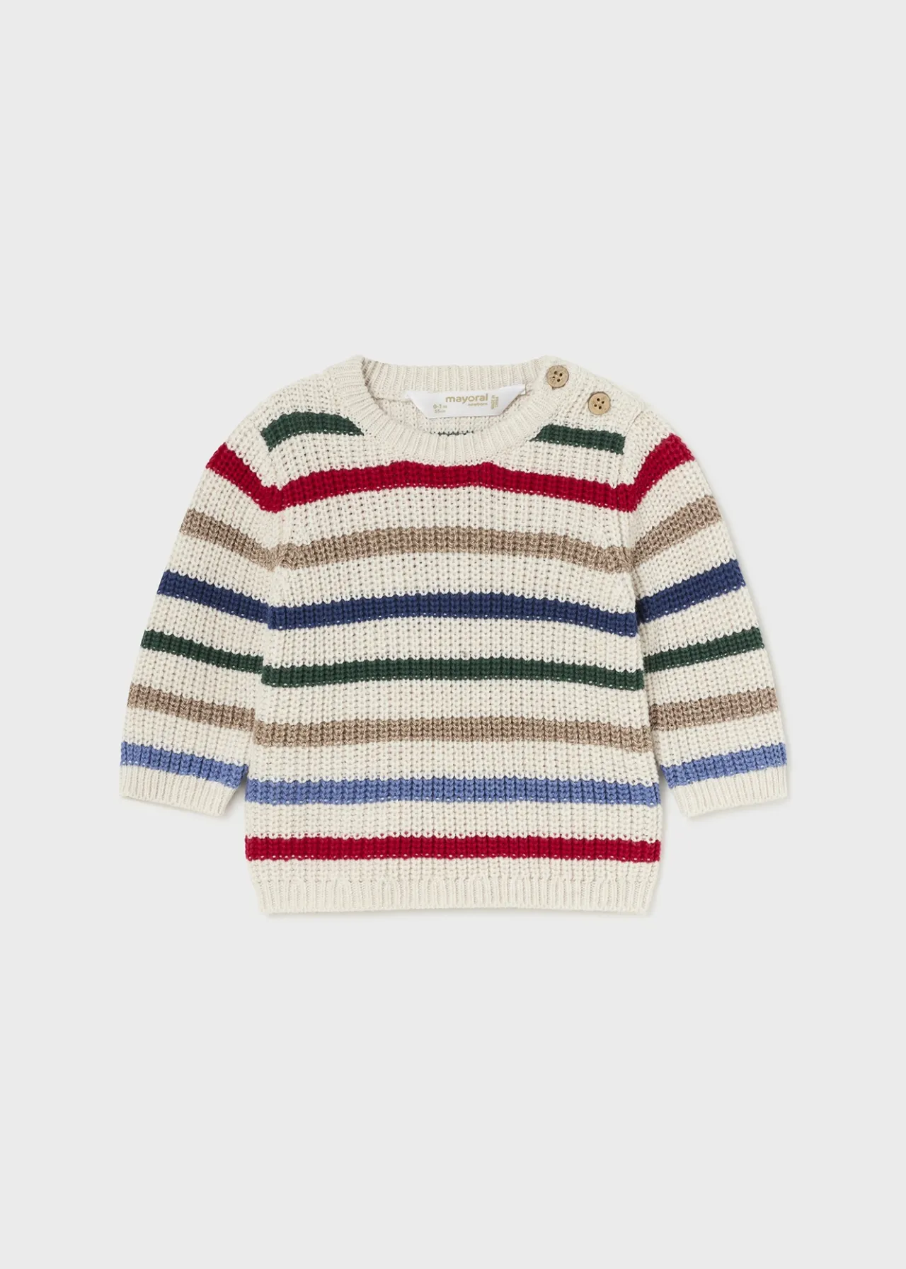 BOY Mayoral Newborn Striped Sweater