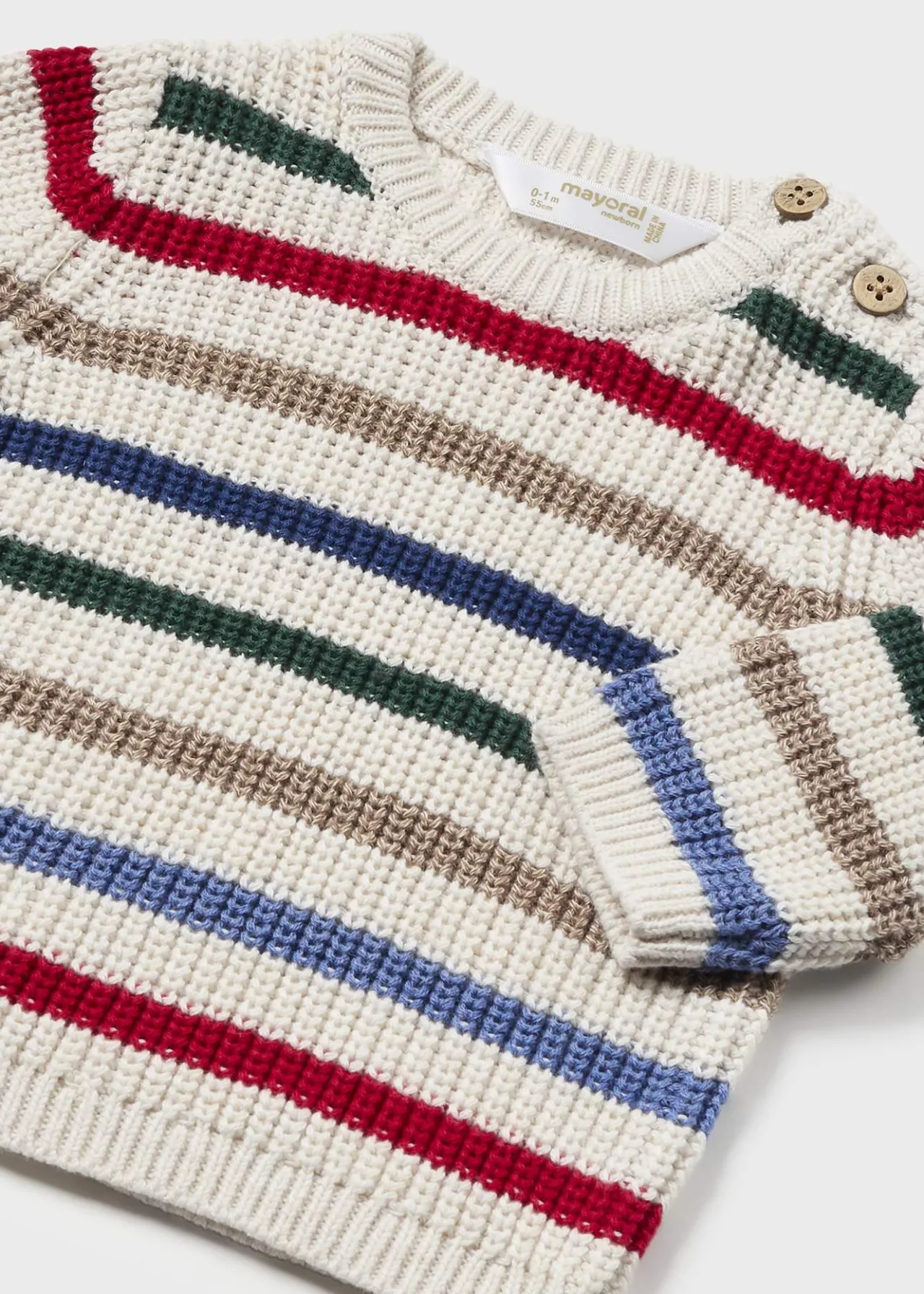 BOY Mayoral Newborn Striped Sweater