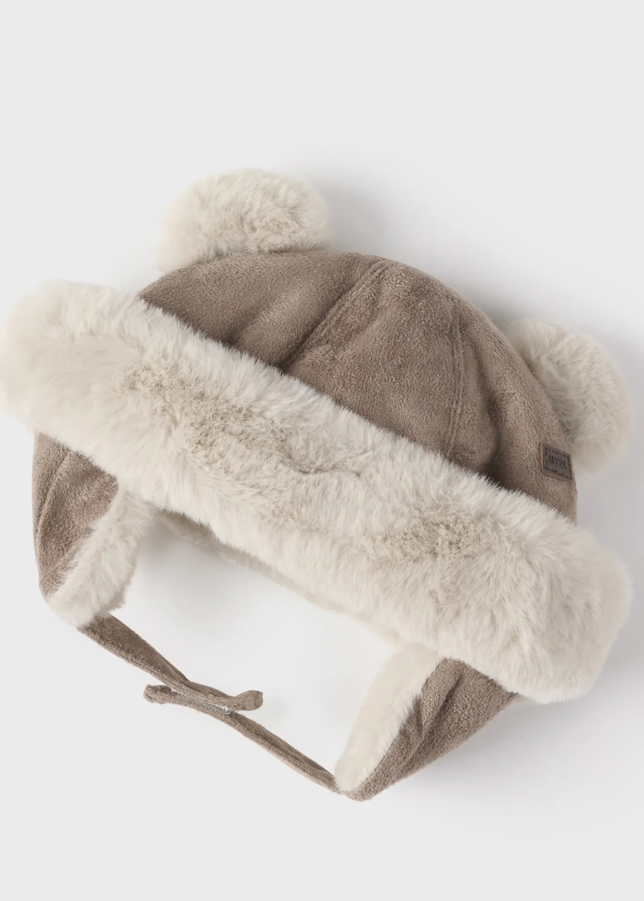 BOY Mayoral Newborn Suede Hat with Ears