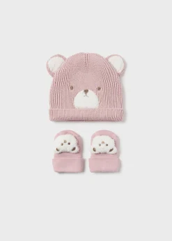 Mayoral Newborn Teddy Hat and Socks Set