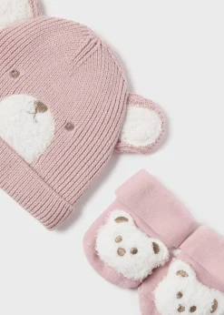 Mayoral Newborn Teddy Hat and Socks Set